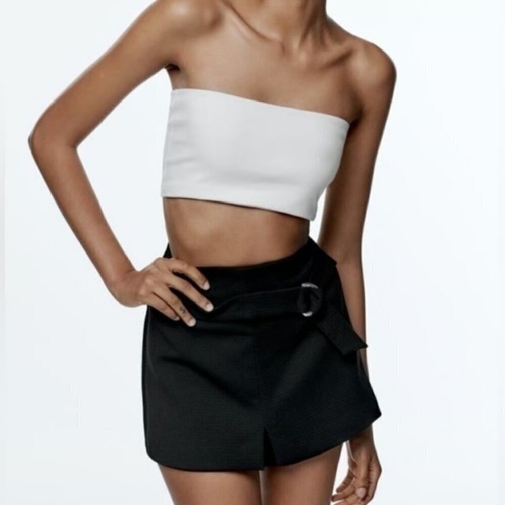 ZARA WOMEN Texture skort SIZE XS 7850/741/800